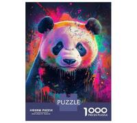 Jigsaw 1000 Pieces for Adults Vibrant Panda Art -8 Jigsaw for Adults Relax Games Difficult Hard Deal As Gifts for The Whole Family 52x38cm/1000pcs