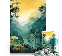 jigsaw 1000 pieces for adults View from a Rainforest Anspruchsvolles Spiel und Familienspaß für Heimdekoration38x26cm