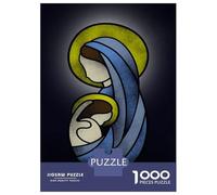 Jigsaw 1000 Pieces for Adults Virgin Mary Quote Adult Jigsaw Brain Teaser Game Staycation Kill Time Help The Brain Exercise 52x38cm/1000pcs
