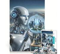 Jigsaw 1000 Pieces for Adults Visionary Tech Savant The Futures Architect Educational Games Home Decoration Artists' Collection Fine Arts 38x26cm