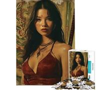 Jigsaw 1000 Pieces for Adults Warrior Woman Portrait Educational Challenge Difficult Hard Relax Games Suitable for Ages 14 And Up (38x26cm)