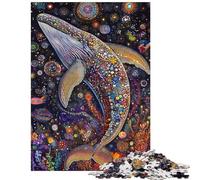Jigsaw 1000 Pieces for Adults Whale's Cosmic Dance Educational Games A Work of Art Toy Wall Decor Enhance Love between Couples Size 38x26cm