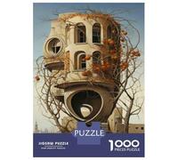 Jigsaw 1000 Pieces for Adults Whimsical Treehouse with Orange Fruits Jigsaw for Adults Relaxing Games Analysis And Logic Deal As Gifts for The Whole Family 38x26cm/1000pcs