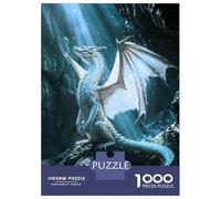 Jigsaw 1000 Pieces for Adults White Dragons Resurgence Adult Jigsaw Brain Teaser Game Staycation Kill Time Help The Brain Exercise 70x50cm/1000pcs