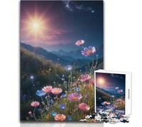 Jigsaw 1000 Pieces for Adults Wildflowers in Bloom Relaxing Peaceful Indoor Fun Accurate Piece Cutting Play Toy Size 50x75cm