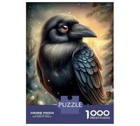 Jigsaw 1000 Pieces for Adults Winter Raven Adult Jigsaw Brain Teaser Game Staycation Kill Time Help The Brain Exercise 70x50cm/1000pcs