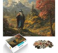 jigsaw 1000 pieces for adults Wizard By The Abandoned Church Mustermontage Angebot als Geschenk für die ganze Familie52x38cm
