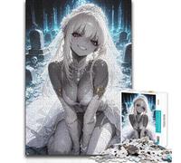 Jigsaw 1000 Pieces for Adults Zombie Bride in Graveyard Beautiful Design Game Learning Educational Gift Birthday (size 50x75cm)