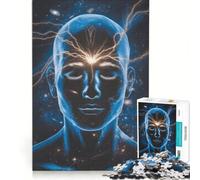 Jigsaw 1000 Pieces for Teenagers A Human Face And Mind, Practical Game, Staycation Kill Time, Unique Gifts for Birthday And Christmas 38x26cm