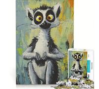 Jigsaw 1000 Pieces for Teenagers A Lemur, Educational Game, Interesting Stress Reduction, Artists Collection, Fine Art 38x52cm