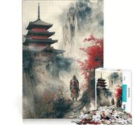 Jigsaw 1000 Pieces for Teenagers A Lone Samurai Warrior, Educational Games, Hand Speed Race, Artists' Collection, Fine Arts 38x26cm