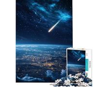 Jigsaw 1000 Pieces for Teenagers A Meteor's Descent Quiet Art Assemble Play Sturdy Thick Rigid Pieces Joyful Pastime for Family Evenings (Size 50x75cm)