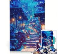 Jigsaw 1000 Pieces for Teenagers A Night in December, Practical Game, Staycation Kill Time, Unique Gifts for Birthday And Christmas 38x26cm