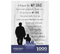Jigsaw 1000 Pieces for Teenagers A Prayer For My Dad Puzzle for Adults Relaxing Games But Fun And Humorous Unique Gifts for Birthday And Christmas 52x38cm/1000pcs