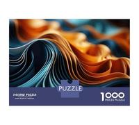 Jigsaw 1000 Pieces for Teenagers Abstract Colorful Wave Pattern Jigsaws for Adults Anti-Stress Toys Enhance Memory for Is Ideal As A Gift 70x50cm/1000pcs