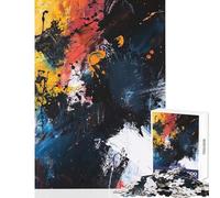 Jigsaw 1000 Pieces for Teenagers Abstract Expressionist Painting Relax Games Birthday Present Home Decoration Toys Unique Birthday And Xmas Gifts (38X52CM)