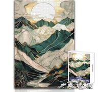 Jigsaw 1000 Pieces for Teenagers Abstract Mountain Art Tough Challenge Educational Game Gifts for Women Men (size 50x75cm)