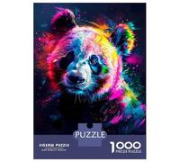 Jigsaw 1000 Pieces for Teenagers Abstract Panda Puzzle for Adults Family Game Stress Reliever Birthday And Unique Gifts 38x26cm/1000pcs