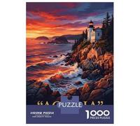 Jigsaw 1000 Pieces for Teenagers Acadia National Park Lighthouse Puzzle for Adults Relaxing Games Presents for Women for Is Ideal As A Gift 70x50cm/1000pcs