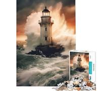 Jigsaw 1000 Pieces for Teenagers Against The Storm Brain Intelligence Challenge Addictive Toys Relaxing Games Wall Art Great Gifts And Toys (Size 38x52cm)