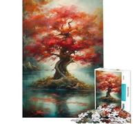 Jigsaw 1000 Pieces for Teenagers Amazing Big Tree Puzzles for Adults Hands-on Game Enhance Memory Unique Gifts for Birthday And Christmas (Size 50x75cm)