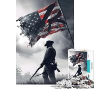 Jigsaw 1000 Pieces for Teenagers American Civil War Educational Game Learning Educational Toys Art Work Gifts Precision Cutting (Size 50x75cm)