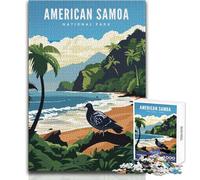 Jigsaw 1000 Pieces for Teenagers American Samoa Natl Park Brainteaser Family Games Precision Cutting Gifts Ideas Size 38x26cm