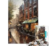 Jigsaw 1000 Pieces for Teenagers Amsterdam Netherlands Difficult And Challenge Pattern Assembly Impossible Game Suitable for People Aged 14 And Above (50x75cm)