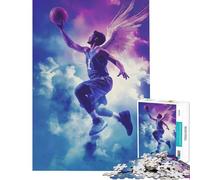 Jigsaw 1000 Pieces for Teenagers Angel Basketball Player Difficult And Challenge Pattern Assembly Impossible Game Suitable for People Aged 14 And Above (50x75cm)