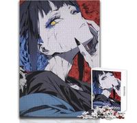 Jigsaw 1000 Pieces for Teenagers Anime Girl with Scars Relaxing Gentle Leisure Pursuit Fine Smooth Cut Craft Toy Size 38x26cm
