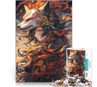 jigsaw 1000 pieces for teenagers Anime Samurai Maid Trainieren Sie Ihr Gehirn und Ihre Hände Wohnkunstdekor52x38cm