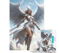 Jigsaw 1000 Pieces for Teenagers Archangel Princess Jigsaw 1000 Piece Educational Toy Improve Memory Christmas Birthday Gifts (38x52cm)