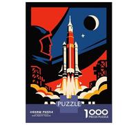 Jigsaw 1000 Pieces for Teenagers Artemis II Rocket Launch Puzzle for Adults Relaxing Games Presents for Women for Is Ideal As A Gift 38x26cm/1000pcs