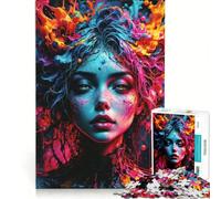 Jigsaw 1000 Pieces for Teenagers As My Mind Explodes, Educational Games, Hand Speed Race, Artists' Collection, Fine Arts 38x26cm