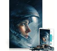 Jigsaw 1000 Pieces for Teenagers Astronaut in A Blizzard Seamless Fit Art Brain Game Gift Rest Time Play Christmas Leisure Art (50x75cm)