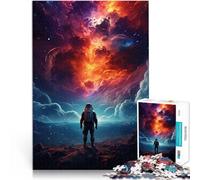 jigsaw 1000 pieces for teenagers Astronaut In Nebula Storm Familienspiel für und Tolle Geschenke und Spielzeuge38x26cm