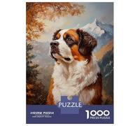 Jigsaw 1000 Pieces for Teenagers Autumn Mountain Dog Puzzles for Adults Hands-on Game Enhance Memory Birthday And Unique Gifts 38x26cm/1000pcs