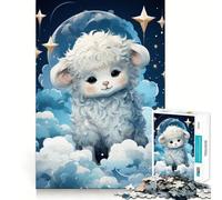 Jigsaw 1000 Pieces for Teenagers Baby Sheep Seamless Fit Art Brain Game Gift Rest Time Play Christmas Leisure Art (50x75cm)