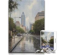 Jigsaw 1000 Pieces for Teenagers Barton Springs Austin USA Relaxing Gentle Leisure Pursuit Fine Smooth Cut Craft Toy Size 38x52cm