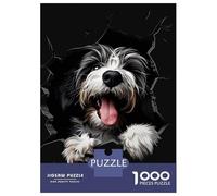 Jigsaw 1000 Pieces for Teenagers Bearded Collie Adult Jigsaw Puzzle DIY Toys Difficult Hard Unique Gifts for Birthday And Christmas 70x50cm/1000pcs