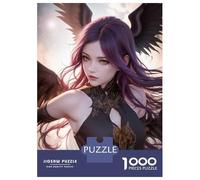 Jigsaw 1000 Pieces for Teenagers Beautiful Angel Anime Puzzles for Adults Fun Games Stress Reliever Unique Gifts for Birthday And Christmas 52x38cm/1000pcs