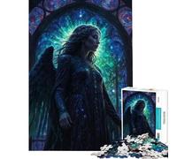 Jigsaw 1000 Pieces for Teenagers Beautiful Dark Death Angel for Birthday, Chrismas Improve Memory Impossible Game Suitable for People Aged 14 And Above (50x75cm)