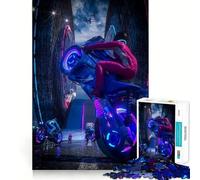 Jigsaw 1000 Pieces for Teenagers Biker Boyz Exact Edge Art Problem Solve Fun Cozy Time Game Xmas Art Display (50x75cm)