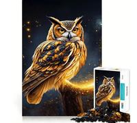 Jigsaw 1000 Pieces for Teenagers Bird Owl Neat Cut Decor Brain Exercise Toy Peace Game Play Christmas Fun Gift (38x26cm)