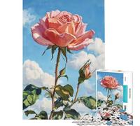 Jigsaw 1000 Pieces for Teenagers Bloom in Rose Educational Game Learning Educational Toys Art Work Gifts Precision Cutting (Size 38x26cm)