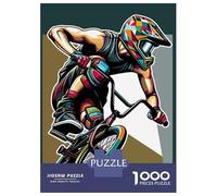 Jigsaw 1000 Pieces for Teenagers BMX WPAP POP ART Puzzles for Adults Hands-on Game Enhance Memory Birthday And Unique Gifts 52x38cm/1000pcs