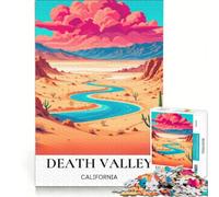 Jigsaw 1000 Pieces for Teenagers Breathtaking Death Valley, Educational Game, Fun at Home Activities, Enhance Love between Couples 38x26cm