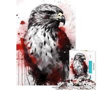 Jigsaw 1000 Pieces for Teenagers Broad Winged Hawk for Educational Game Challenge Toy Brain Teaser Game Tough Challenge Secret Santa Gifts (Size 38x52cm)