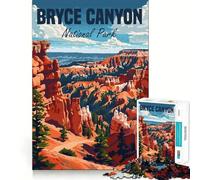 Jigsaw 1000 Pieces for Teenagers Bryce Canyon National Park Sharp Cut Craft Mental Exercise Fun Chill Time Play Birthday Activity (38x26cm)