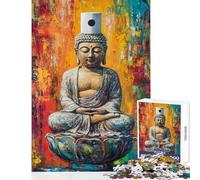 Jigsaw 1000 Pieces for Teenagers Buddha's Toilet Paper Crown Jigsaws for Adults Brain Teaser Game Pattern Assembly Unique Gifts for Birthday And Christmas (Size 38x52cm)
